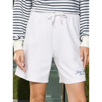 Sinsay - Teplákové kraťasy s nápisem - krémová - 111AC-01X - 111AC-01X-M-1