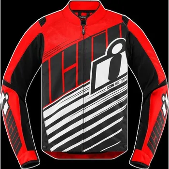 Moto bunda ICON BUNDA OVRLORD SB2 ČERVENÁ CE (2820-4700) (Velikost: 4XL) 2820-4700