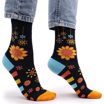 Pánské ponožky HAPPY HOP Bambusové ponožky Hop Hare ČERNÁ|ŽLUTÁ