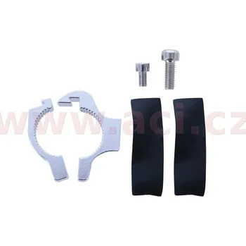 Sport košík BOTTLE CAGE s představcem pro umístění na řídítka, OXFORD (stříbrný, slitina hliníku) OF563