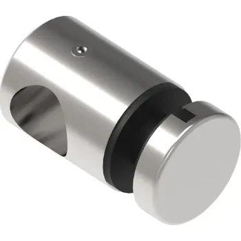 Hahn Steel Bodový držák výplně pro montáž na sklo pr. 12 mm sklo 6-12 mm, AISI 304, broušený