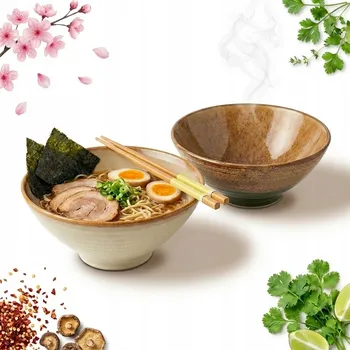Keramická miska RAMEN 1 L OMBRES INSTA 20 cm na polévku a nudle Ramen