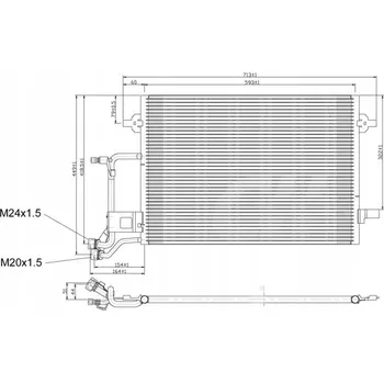 Klimatizace automobilu Hart 603 524 Kondenzátor klimatizace (chladič klimatizace)