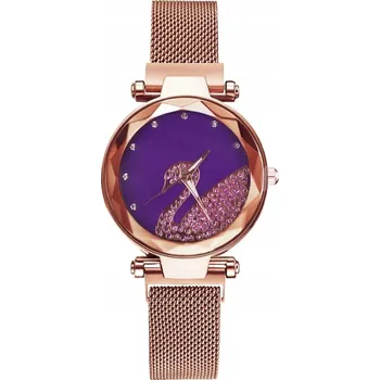 Hodinky Hodinky Elina - Zlatá/Fialová KP-33560