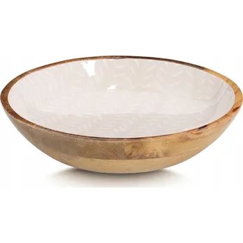 Servírovací miska Zeller, mangové dřevo, 25x5 cm, hnědo-béžová