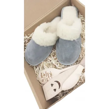 Dámské pantofle Teplé Pantofle Kožené Vlněné Pantofle Horalské *41*