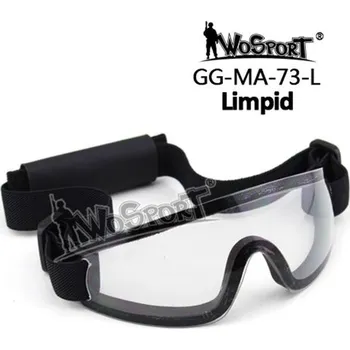 Ochranné taktické brýle MA-73 - černý rám/čirá skla, Wosport