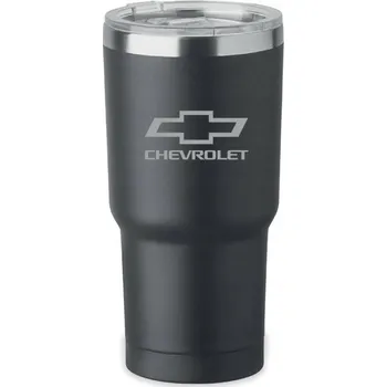 Hrnek s dvojitou stěnou 500ml Chevrolet Černý do auta dárek