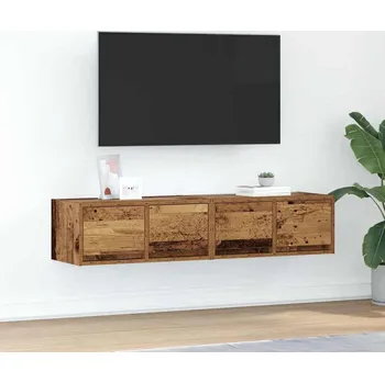 Televizní stolek vidaXL TV skříňky 2 ks 60x31x25,5 cm Dřevěná konstrukce [861495] Barva: Staré dřevo