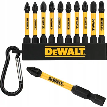 Bit DeWALT DT7276 Sada rázových bitů 1/4" PZ1 PZ2 PZ3, 10 kusů