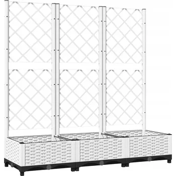 Květináč Obal na květináč 40 cm, plast, bílý