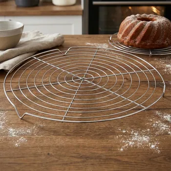 Chladicí mřížka na dort kulatá ALTOM DESIGN 32 cm stříbrná