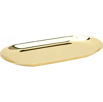 Oválný Servírovací Podnos Nerezová Ocel Zlatý
