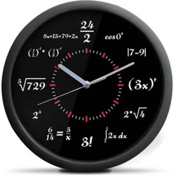 Hodiny Matematické hodiny Černá