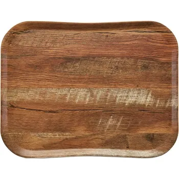 CAMBRO | podnos Wood, velikost 33 × 43 cm, hnědý dub