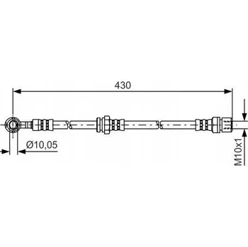 Brzdová hadice Bosch 1 987 481 384 Brzdová hadice