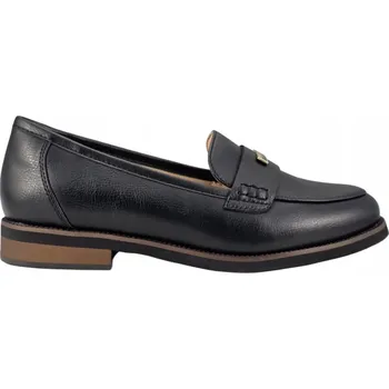 Dámské mokasíny Dámské kožené mokasíny nazouvací polobotky lordsy 19381 černé, velikost vel.