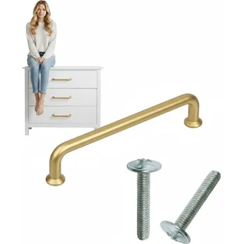 Nábytkové kování Nábytková úchytka LOFT 192 kartáčované zlato zlatá stylová moderní AKS