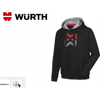 Pánské oblečení MIKINA WURTH MODYF HOODY LOGO BLACK vel. 3XL