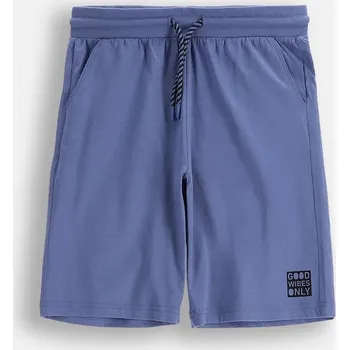 Krátké Kraťasy Chlapecké Dresové Bavlna Šortky Modré 122 Mokida WM6