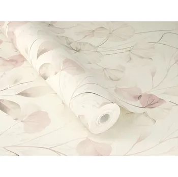 Tapeta Vinylová tapeta na vliesu s KVĚTINAMI Listy 3D efekt