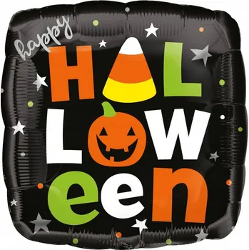 Balónek Balónek Happy Halloween 45 cm - možnost nafouknutí heliem nebo vzduchem
