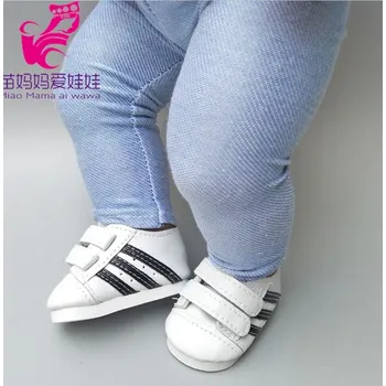 Doplněk pro panenku Tenisky na suchý zip pro American girl a Baby Born 43-45 cm