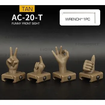 Set Funny plastových RIS mířidel - pískové, Wosport