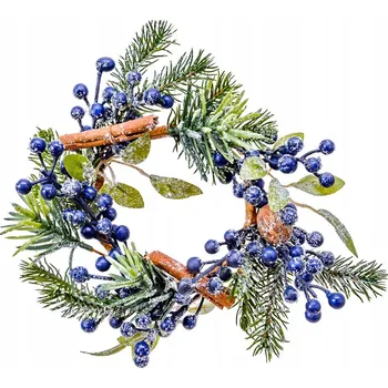 Vánoční dekorace Dekorativní věnec posypaný se skořicí 20 cm - Dekorace na stůl, okno