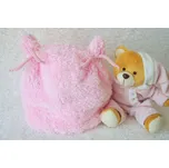 Amálka Kojenecká chlupatá čepička s ouškami - více barev Barva: Bílá, Velikost: 62-68