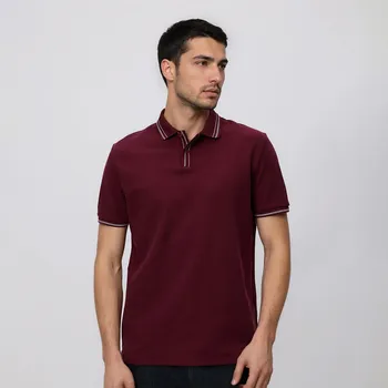 Reserved - MEN`S POLO - hnědá - 033HM-83X - 033HM-83X-XXL