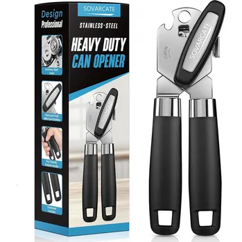 Otvírák SOVARCATE multifunkční otvírák na konzervy s magnetem černý
