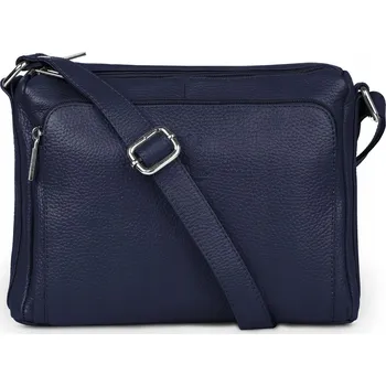 Kabelka Vera Pelle kabelka z pravé lícové kůže – modrá