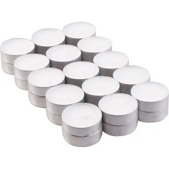 Svíčka Čajová svíčka bílá 30 ks