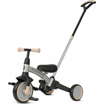 Dětská tříkolka Qplay Tříkolka Stager 3v1 stříbrná