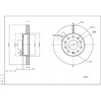 Brzdový kotouč Brzdový kotouč Hart 240 533