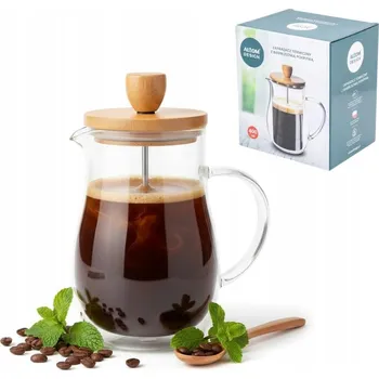 Konvice na čaj Vařič na čaj kávu s dvojitou stěnou French Press Altom Design 0,4 l