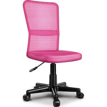 Dětská otočná židle, výškově nastavitelná 32 - 45 cm, růžová - A TRESKO