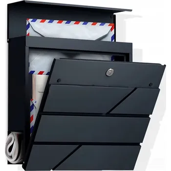 Poštovní schránka Poštovní schránka s novinami Cleo Art, šedá