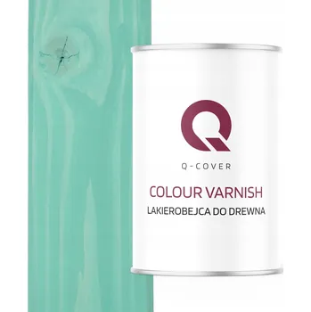 Lak na dřevo Lazurovací lak Q-COVER 1 l modrá, zelená, satén