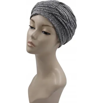 Dámské spodní prádlo Turban Marika TL/77 úpletové turbany Pokrývky hlavy po chemoterapii ŠEDÁ