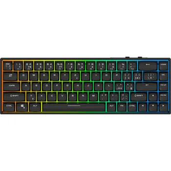 Klávesnice Rapture CHARLIE V2 ULTIMATE, Gateron Silent Red, černá - CZ/SK