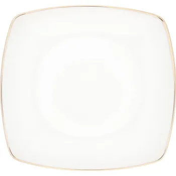 Talíř Mělký porcelánový jídelní talíř MARIAPAULA MODERNA GOLD 25 x 25 cm