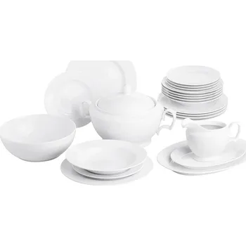 Talíř Porcelánový jídelní servis MARIAPAULA WHITE pro 6 osob (23 el.)
