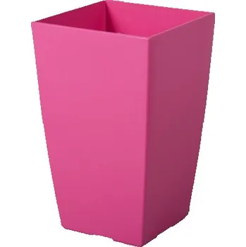 Obal na květináč Obal na květník FANTAZIE plastový 13x13x20cm, růžový