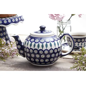 Konvice na čaj BOLESŁAWIEC GU-596 DEC. 56 1 l - keramická konvice na čaj a kávu