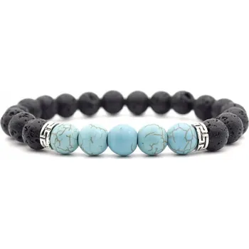 Náramek Náramek Ornella - Černá/Tyrkysová KP-33393