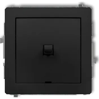 vypínač Jednopólový vypínač pod omítku Karlik černý 12DWPUS-3.1