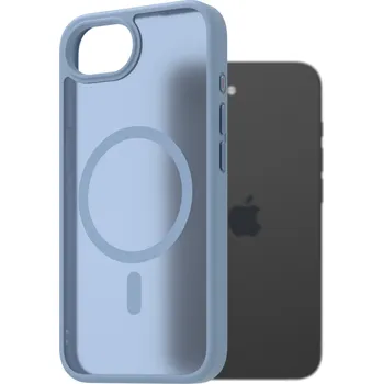 Pouzdro na mobilní telefon AlzaGuard Matte Case Compatible with Magsafe pro iPhone 16e světle modrý
