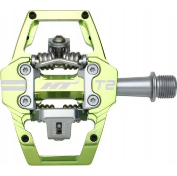 Pedál na kolo Nášlapné pedály HT Components HT-T2 jablkově zelené